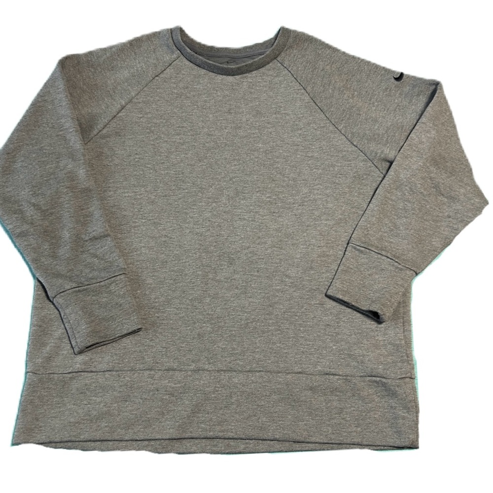 Nike Club Fleece Sweatshirt Large Grey Crew Sportswear Mens Activewear Swoosh